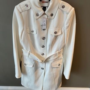 White House Black Market Women's Long Military Coat